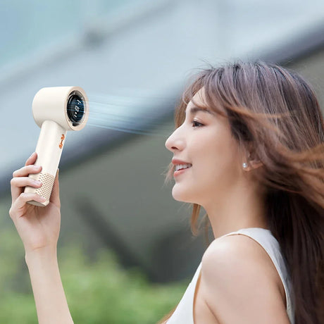 Carvallo-Luftare AirVento | Bärbar klimabrisfunktion | 6 rotorbladen & 199-stegs intensitetsreglering | Kompakt & Lätt Carvallo