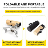 Carvallo Gaskocher FLAMETRA FoldPro 2670W | Fällbar & Bärbar | Rostfritt stål | Med tändning & säkerhetssystem Carvallo