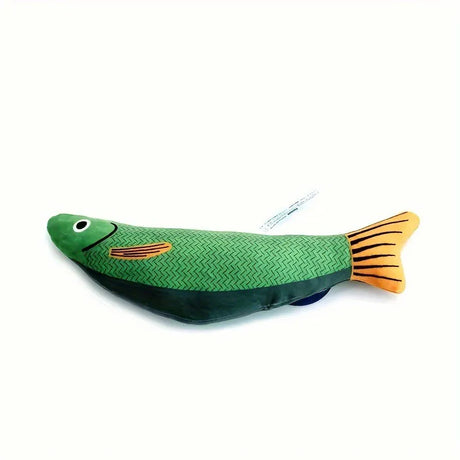 Carvallo FeliFisch | Interaktiv kattleksak | Med kattmynta | Mjuk plysch Carvallo