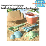 Carvallo Sandleksaker Set för Barn | Fällbar Hink & Tillbehör | Perfekt för Strand, Trädgård & Sandlåda Carvallo