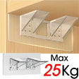 Carvallo ClearFix | Transparent shelf and drawer divider | For cabinets, compartments & bookshelves | 15×7 cm Carvallo