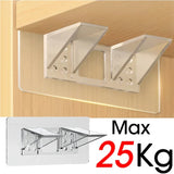 Carvallo ClearFix | Transparent shelf and drawer divider | For cabinets, compartments & bookshelves | 15×7 cm Carvallo