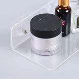 Carvallo Living | Akryl Vägg hylla | Transparent svävande hylla för badrum, kök och vardagsrum | 20–50 cm | Platsbesparande förvaring Carvallo