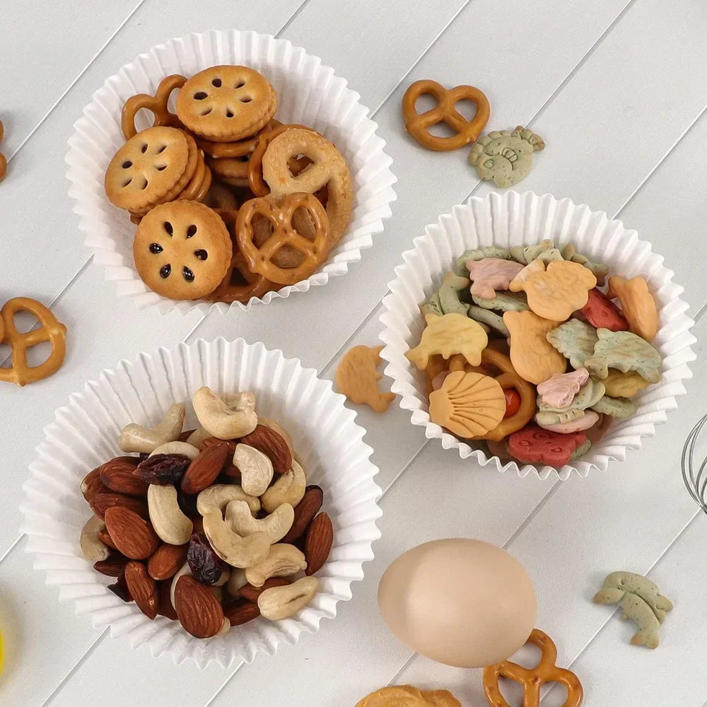 Carvallo Pappersformar BakePure 200-set | Non-stick & Fritts | För muffins & cupcakes | Ugns- & mikrovågssäker | Livsmedelsäkert Carvallo