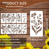 Carvallo Mallset | 10-delar | Flexibla PET-mallarna | För Scrapbooking, Väggar, Tyg & Papper Carvallo