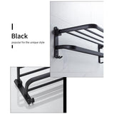 Fällbar handdukshängare med krokar – Platsbesparande och mångsidig | Idealisk för badrum och kök Carvallo