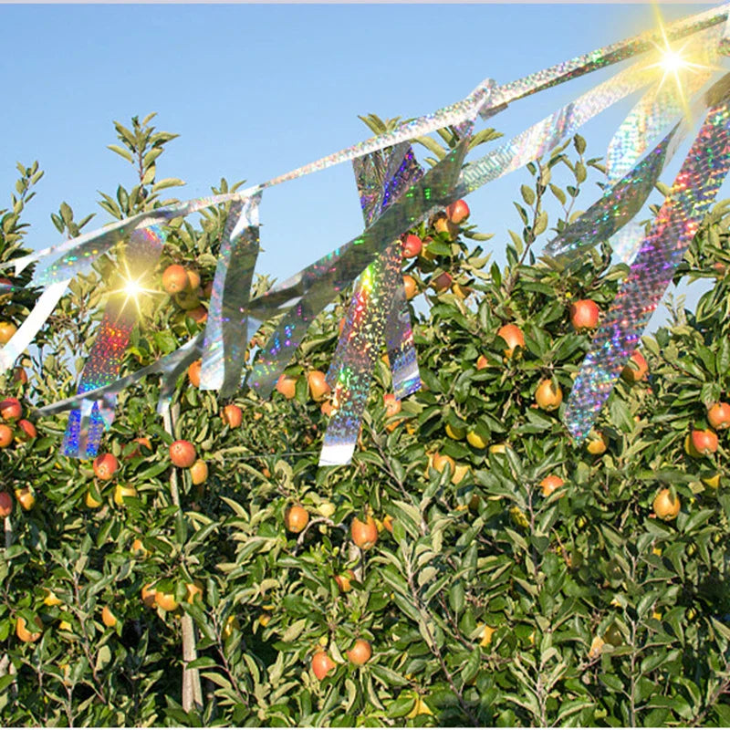 Carvallo FlashWing Reflekterande fågelskyddsband 80 m | Dubbelsidigt reflekterande | Väderbeständig för fruktträdgård & åker Carvallo