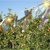 Carvallo FlashWing Reflekterande fågelskyddsband 80 m | Dubbelsidigt reflekterande | Väderbeständig för fruktträdgård & åker Carvallo