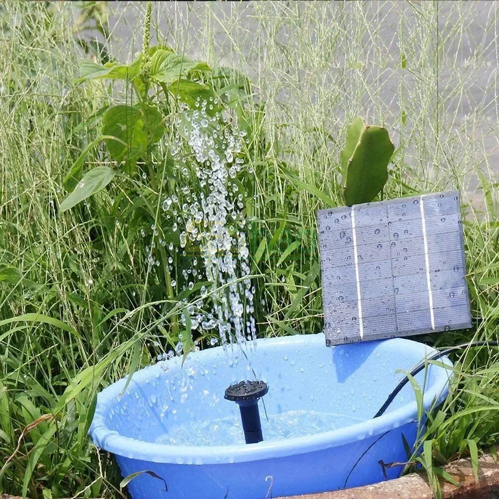 Carvallo Springbrunnen AquaBloom Mini 1.2W | Flytande solarpump | För trädgård, damm & fågelbad Carvallo