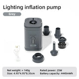 Carvallo Luftpump AeroBlow Mini | Elektrisk & USB-laddningsbar | Bärbar & Trådlös | För luftmadrasser & vakuumpåsar Carvallo