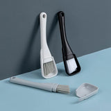 Carvallo- & Fugenbürste DustLine DuoBrush | 2-i-1 rengöringsborste med mini-handfej | För Carvallo, tangenter & springor | 19×5 cm Carvallo