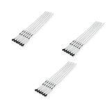 Carvallo Grillspett 55 cm | Set om 6 | Rostfritt stål med bokträhandtag | Extra lång & värmetålig Carvallo