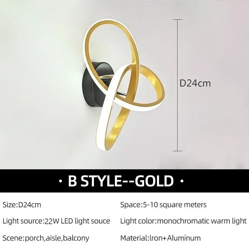 LumiLine - LED Vägglampa och Takbelysning för Sovrum och Vardagsrum Carvallo