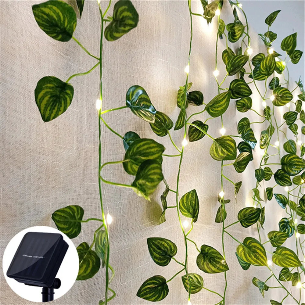 Carvallo-Lichterkedja SoliBlossom | Solrosdekoration med blad | Varmvit | 8 lägen | För trädgård, staket & bröllop Carvallo