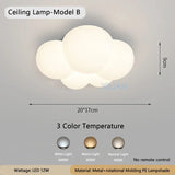 WhiteCloud - Modern LED Vägglampa för Barnrum och Sovrum Carvallo