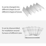 Carvallo Camping Vindskydd | Fällbar & Ultralätt | Rostfritt stål | För gaseldare & utomhuskök Carvallo