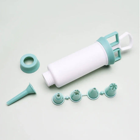 Carvallo DelightPress Butterkexpress & Spritzkak-set | Med munstycken & formar | För kakor, grädde & tårtdekor | Ergonomiskt grepp Carvallo