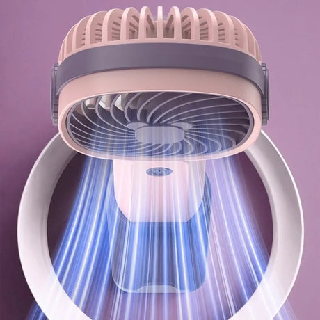 Carvallo USB Fläkt BreezyGo | Praktisk & Bärbar | Med Ställning | Ideal för Kontor, Resor & Skola Carvallo