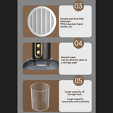 Bärbar Rök Luftfilterfläkt – Kraftfull, Uppladdningsbar och Perfekt för Alla Utrymmen Carvallo