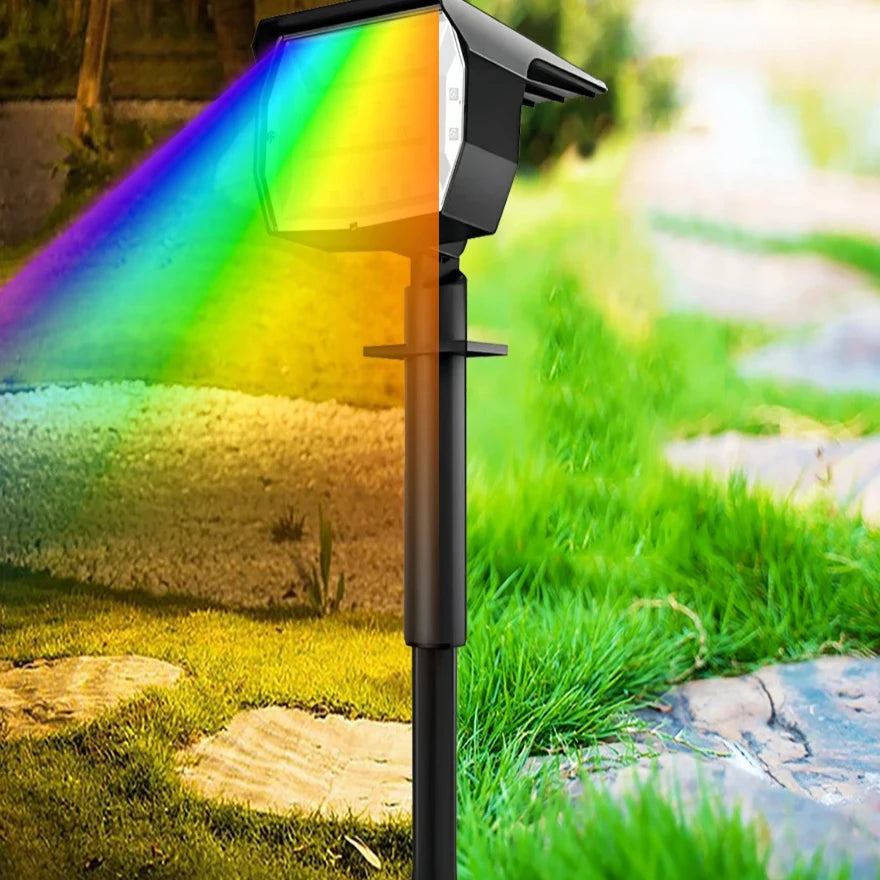 Carvallo - 20 LED RGB solspots med 2-i-1 mångsidig utomhusbelysning Carvallo