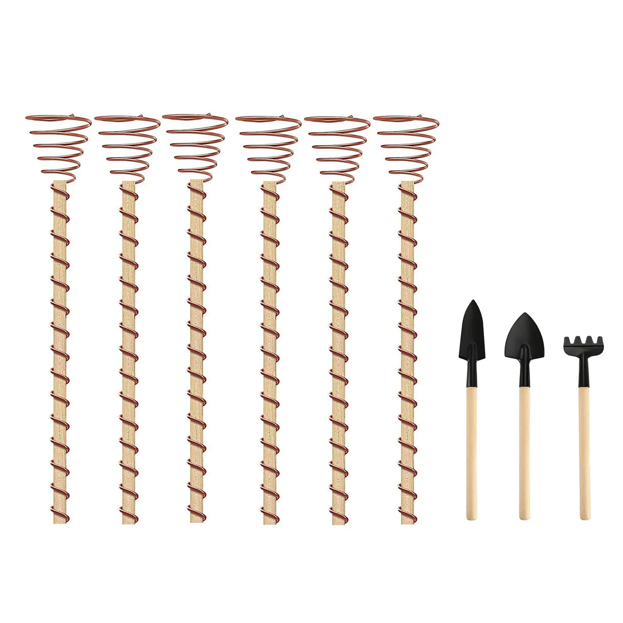 Carvallo Elektrokultur växtantenner | Koppar-växtstänger för trädgård och krukväxter | Främjande av växttillväxt utan gödningsmedel Carvallo