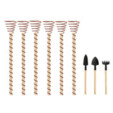 Carvallo Elektrokultur växtantenner | Koppar-växtstänger för trädgård och krukväxter | Främjande av växttillväxt utan gödningsmedel Carvallo