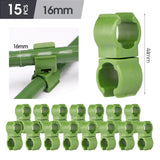 Carvallo Connect | 15-pack krysskopplingar för växtstöd | För .8–2.0 cm stänger | Justerbara klämmor för spaljéer & växtstöd Carvallo