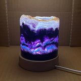 RainbowGlow – Fluorite table lamp with enchanting light effects for a calming atmosphere Carvallo