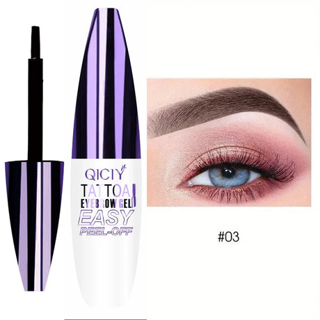 Carvallo Ögonbryn färg Browverra Tattoo Gel | 3 dagars hållbarhet | Vattentålig & växtbaserad | 2,5 × 9,9 cm Carvallo