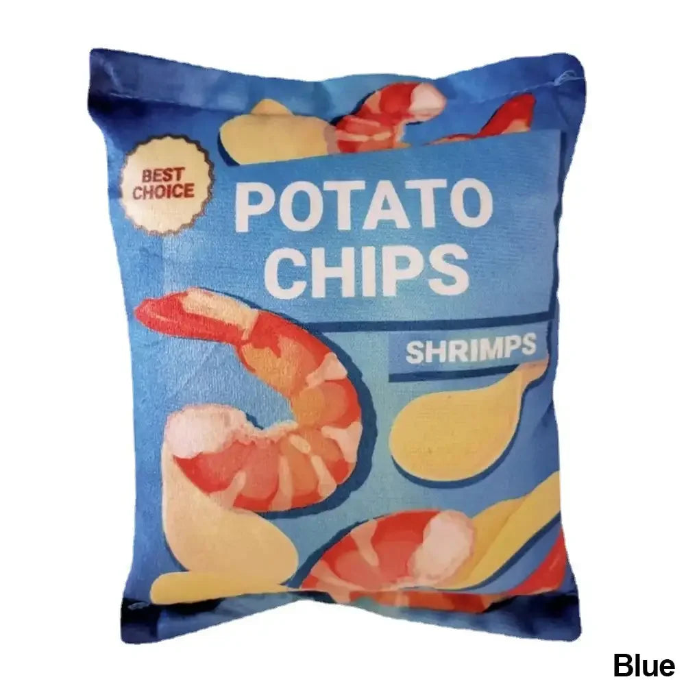 Carvallo | Roligt knastrande leksak för hundar | Potatischips-design | Plysch & Squeak-funktion | För små & medelstora hundar Carvallo