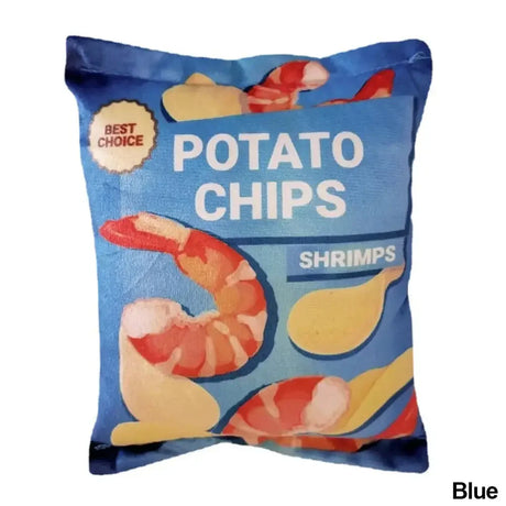 Carvallo | Roligt knastrande leksak för hundar | Potatischips-design | Plysch & Squeak-funktion | För små & medelstora hundar Carvallo
