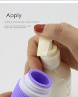 Carvallo Uitstroomvrije Siliconen Reisflessen 4-pack | 89 ml (TSA-conform) | BPA-vrij & Navulbaar | Met Rits Toilettas Carvallo