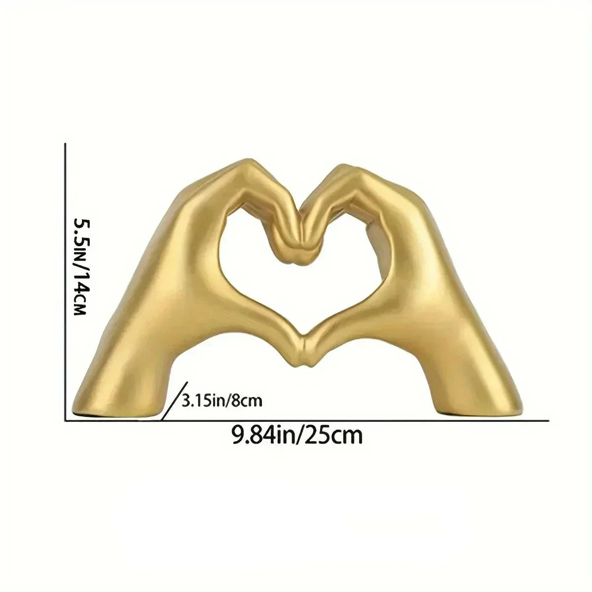 Skulpturala Händer Dekoration - Kärleksfull och Elegant Carvallo