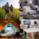 Carvallo Stativen Fläkt | 3-i-1 Design | Powerbank-funktion | Tyst & Uppladdningsbar | 10000mAh Batteri Carvallo