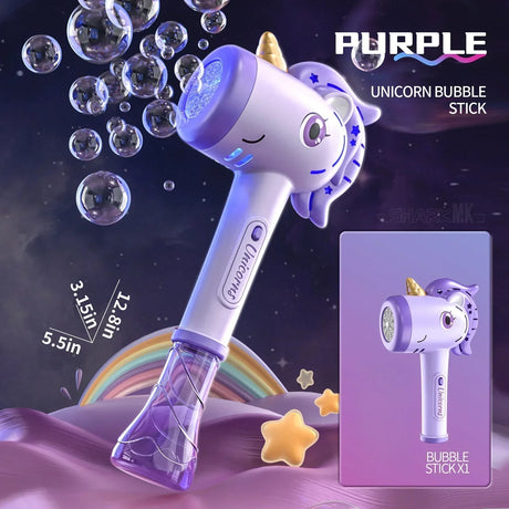 Carvallo Såpbubblestav UniMagic Bubble Wand | Med Ljus effekter | För barn & småbarn | Perfekt för trädgård & sommarfester Carvallo