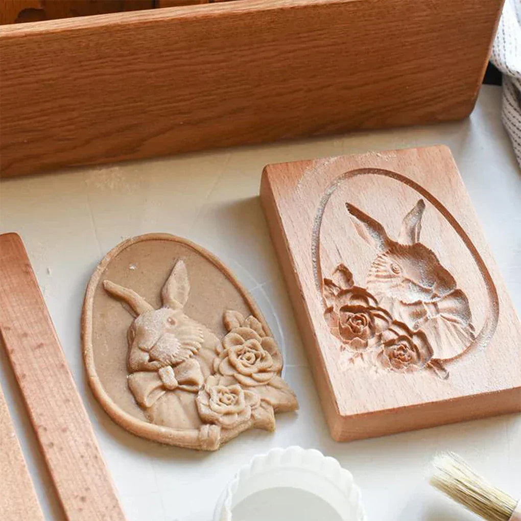 Carvallo – Hantverksträ Speculaas & Pepparkaksform för Eleganta Skapelser Carvallo