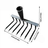 Carvallo Trädgårdsharv | Högpresterande Ogräsrivs | 4/7/9/12 Tänder | Kolstål Carvallo