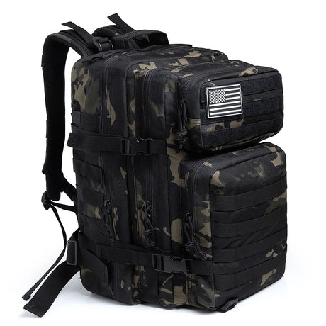 Ryggsäck Camo Tactical 45L Militärryggsäck Carvallo