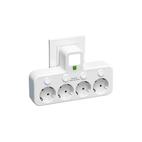 Carvallo VOLTRIQ ProLine | 3–4 uttag + 2× USB & 1× Typ-C | 2500 W | Överspänningsskydd & Kontrollswitch Carvallo