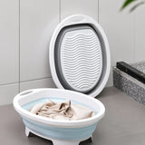 Lavinaé Fällbar Tvättskål med integrerat tvättbräda | Platsbesparande tvättbalja för handtvätt | För underkläder, strumpor och babykläder Carvallo