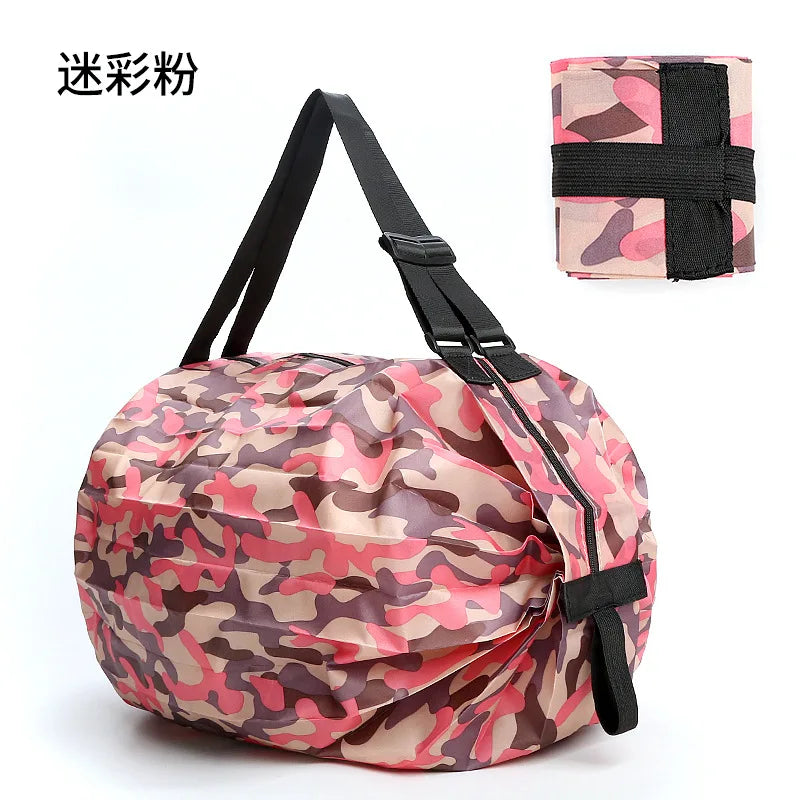 Carvallo Fällbar Shoppingväska | Vattentät & Bärbar | Stort kapacitet för resor, strand & supermarket | Tvättbart nylon Carvallo