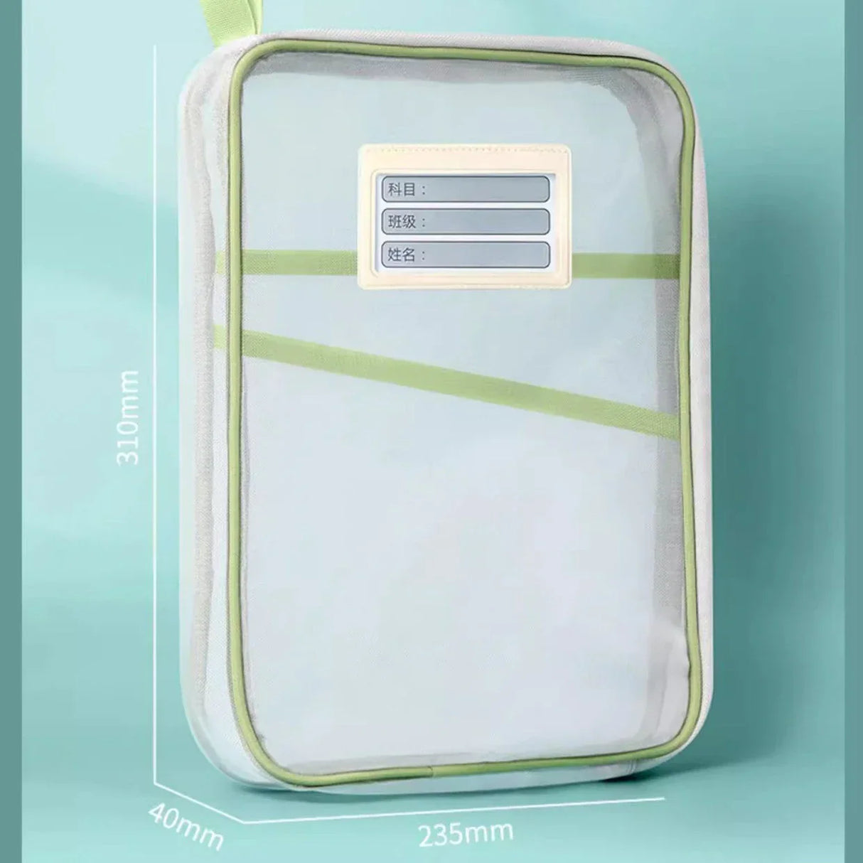 Carvallo A4 Dokumentväska med dragkedja | Dubbel lag och transparent | Nylon-nät organiserare 31×23,5×4 cm Carvallo