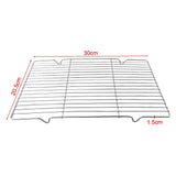 Carvallo Grillrost i rostfritt stål | Rektangelt BBQ-galler med förstärkta fötter | Mångsidig för grill, ugn & torkning | Rostfri & Robust Carvallo