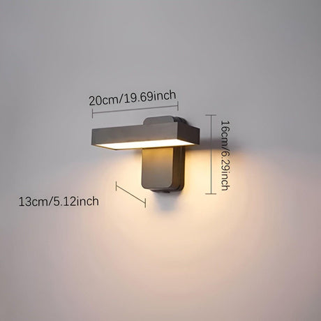 AquaGuard Light - Vattentät Roterande LED-vägglampa Carvallo