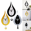 WaterDrop - Bred Modern Minimalistisk Vägghängd Klocka Carvallo