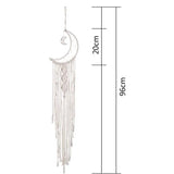 Lunar Makramé Drömfångare – Mystisk Atmosfär och Handgjord Carvallo