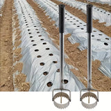 Carvallo Pro Folienhålare för växthus och trädgård | Ergonomisk och rostfri | Med avfallsfilm-krok | Rostfritt stål Carvallo