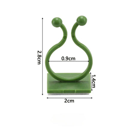 Carvallo Självhäftande växtklipp 10/50 stycken | Stöd för klätterväxter | Osynlig fäste för väggar & fönster Carvallo
