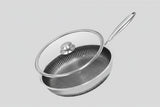 HexClad Stekpanna i Rostfritt Stål – Non-Stick Honeycomb Stekpanna för Induktion & Ugn Hemnix