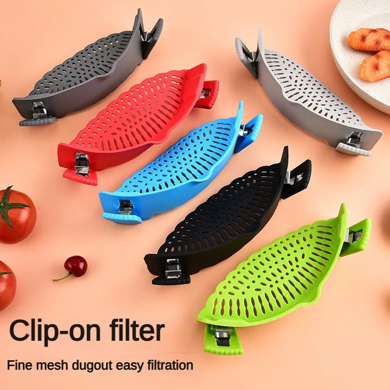 Carvallo Silikon-Avgjutningshjälp | Universellt Clip-On Silo | Anti-Överflödesdesign | För Kastruller & Stekpannor | BPA-fri Carvallo